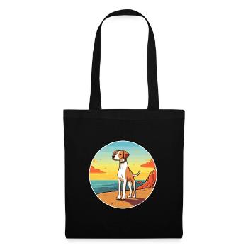 Alano Espanol Dog Breed Cartoon Kawaii Clipart Dog - Tote Bag - black - Front