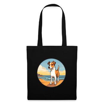 Chilean Fox Terrier Dog Breed Cartoon Kawaii Dog - Tote Bag - black - Front