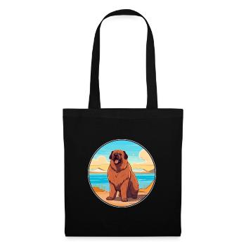 Caucasian Ovcharka Dog Breed Cartoon Kawaii Dog - Tote Bag - black - Front