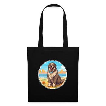 Caucasian Shepherd Dog Breed Cartoon Kawaii Dog - Tote Bag - black - Front