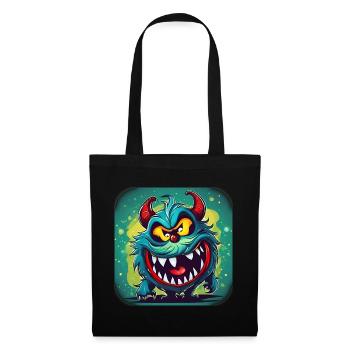 Cute little monster - Tote Bag - black - Front