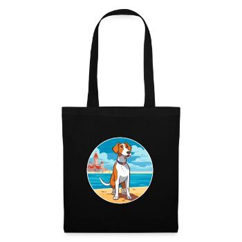 Grand Anglo Francais Dog Breed Cartoon Kawaii Dog - Tote Bag - black - Front