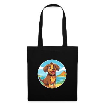 Kai Ken Dog Breed Cartoon Kawaii Clipart Dog Pet - Tote Bag - black - Front