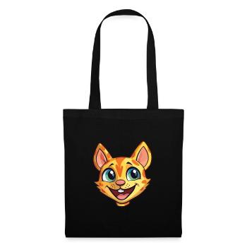 Ocicat Illustration Aquarelle De Dessin Animé Coloré - Sac en tissu - noir - Devant