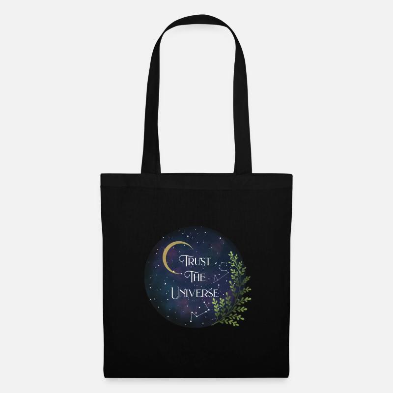 Trust the universe - Stoffbeutel - Schwarz