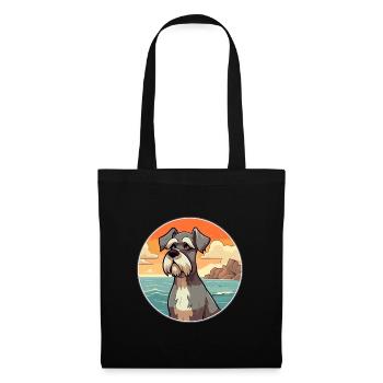 Standard Schnauzer Dog Breed Cartoon Kawaii Dog - Tote Bag - black - Front