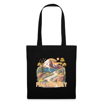 Hiking, Mountains - Tote Bag - black - Front