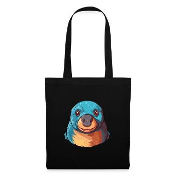 Mole Colorful Watercolor Cartoon Kawaii Animal - Tote Bag - black - Front