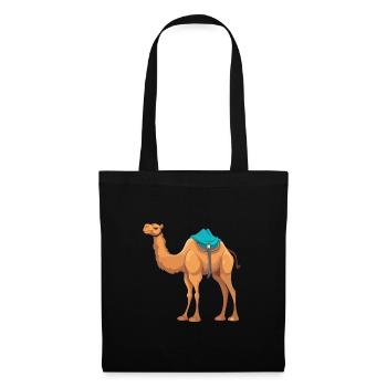 Camel Colorful Watercolor Cartoon Kawaii Animal - Tote Bag - black - Front