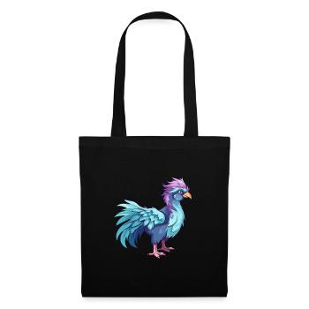 Hippogriffe Aquarelle Colorée Dessin Animé Kawaii Anim - Sac en tissu - noir - Devant