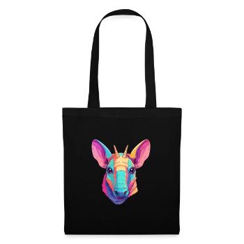 Aardvark Colorful Watercolor Cartoon Kawaii Animal - Tote Bag - black - Front