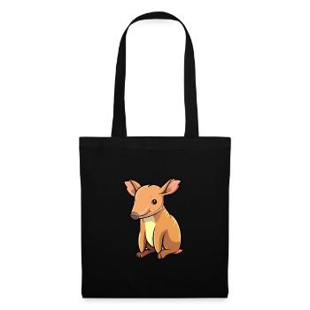 Aardvark Cute Cartoon Kawaii Watercolor Animal Pet - Tote Bag - black - Front