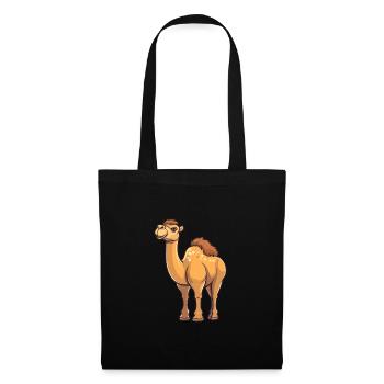 Camel Cute Cartoon Kawaii Watercolor Animal Pet - Tote Bag - black - Front