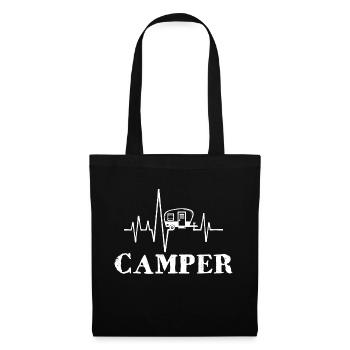 Camper Dire Camping Camping-car Vacances Vacances - Sac en tissu - noir - Devant