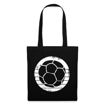 Dessin de balle de handball - Sac en tissu - noir - Devant