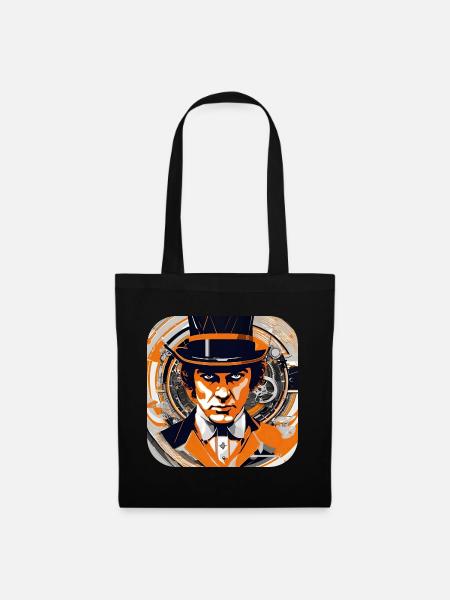 Cooles Steampunk Design - Stoffbeutel - Schwarz