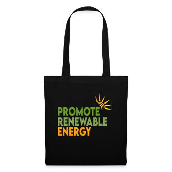Énergies renouvelables - Sac en tissu - noir - Devant