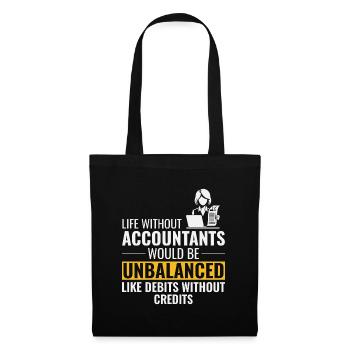 Accountant Accounting Bookkeeping Finance Funny - Tote Bag - black - Front