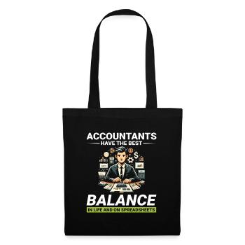 Accountant Accounting Bookkeeping Finance Funny - Tote Bag - black - Front