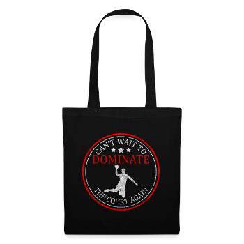 But d’équipe de sportif de handball - Sac en tissu - noir - Devant