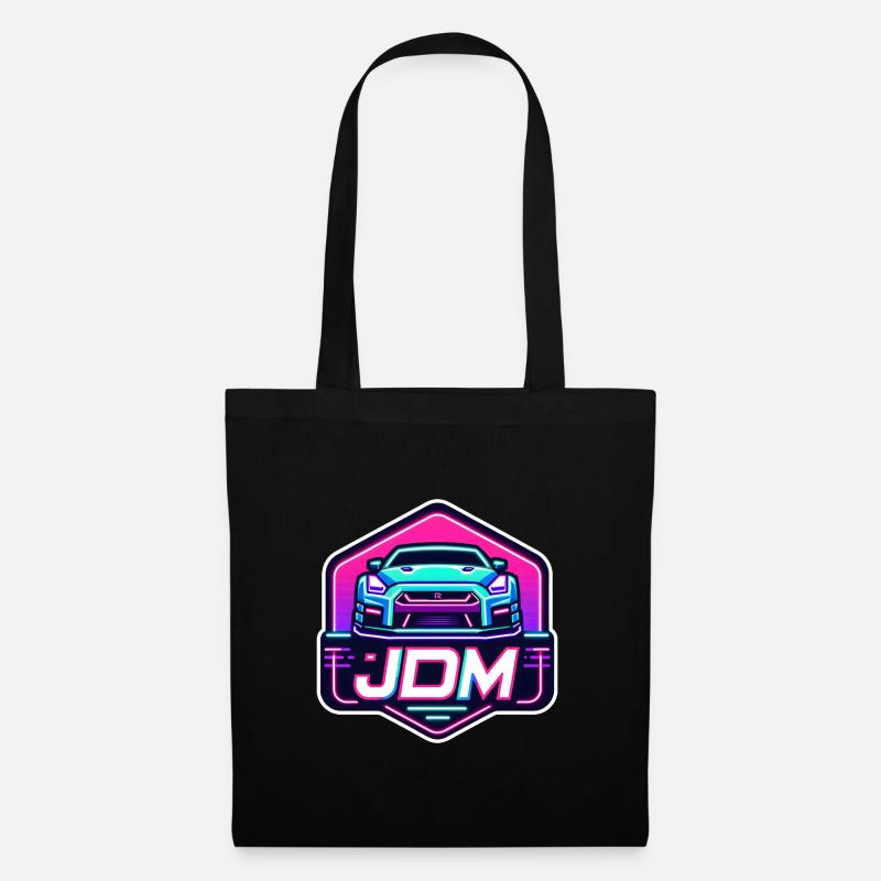 JDM neon - Stoffbeutel - Schwarz