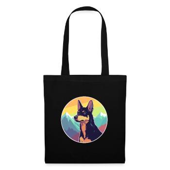 Australian Kelpie Dog Breed Cartoon Kawaii Waterco - Tote Bag - black - Front