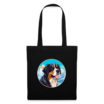 Berger De Beauce Dog Breed Cartoon Kawaii Watercol - Tote Bag - black - Front
