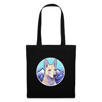 Bleu Thai Ridgeback chien race Cartoon Kawaii eau - Sac en tissu - noir - Devant