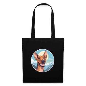 Cirneco Dell Ätna Hunderasse Cartoon Kawaii Waterco - Stoffbeutel - Schwarz - Vorne