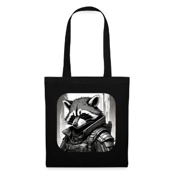 Raton laveur occasionnel du cyberespace - Sac en tissu - noir - Devant