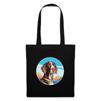 French Gascony Pointer Dog Breed Cartoon Kawaii Wa - Tote Bag - black - Front