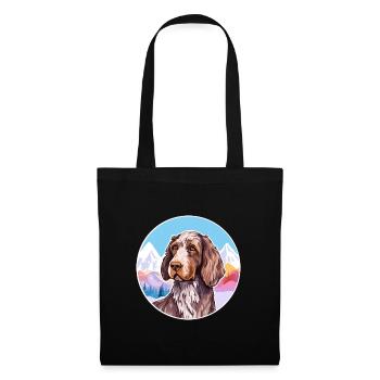 German Wirehaired Pointer Dog Breed Cartoon Kawaii - Tote Bag - black - Front