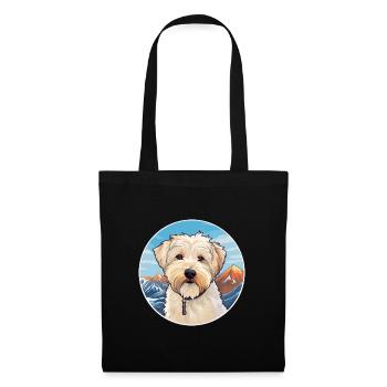 Glen Of Imaal Terrier Hunderasse Cartoon Kawaii Wat - Stoffbeutel - Schwarz - Vorne