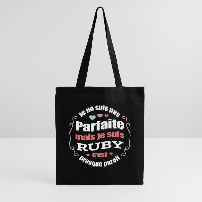 RUBY PARFAITE - PRENOM RUBY Sac en tissu