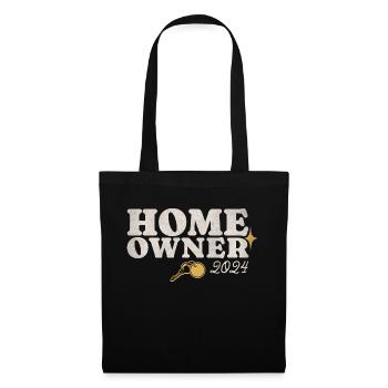 Home Owner 2024 - Stoffbeutel - Schwarz - Vorne