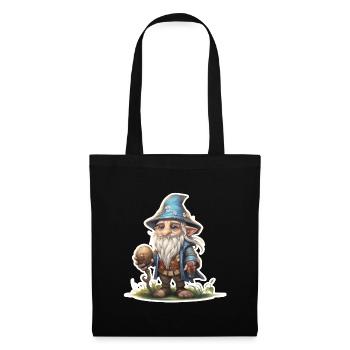 Little Dwarf Mage Fantasy RPG Shirt - Tote Bag - black - Front