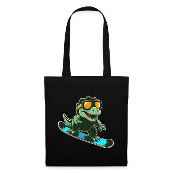T-Rex Snowboarding - Stoffbeutel - Schwarz - Vorne