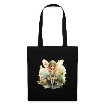 Little Watercolor Fairy - Tote Bag - black - Front