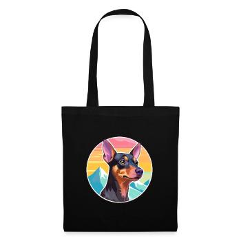 Austrian Pinscher Dog Breed Cartoon Kawaii Waterco - Tote Bag - black - Front
