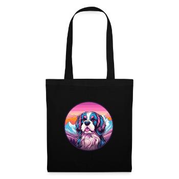 Segugio Maremmano Chien Race Cartoon Kawaii Waterco - Sac en tissu - noir - Devant