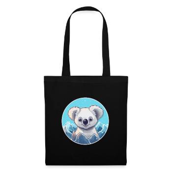 Koala Watercolor Cartoon Kawaii Pet Animal Colorfu - Tote Bag - black - Front