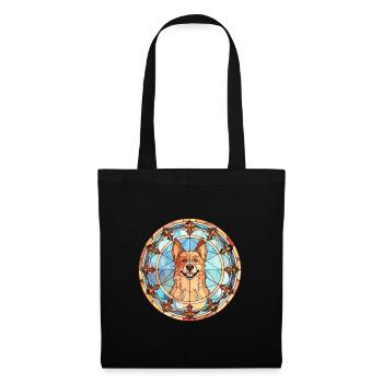 Drentsche Patrijshond Dog Breed Stained Glass Colo - Tote Bag - black - Front