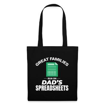 Accountant Dad Accounting Finance Financial Funny - Tote Bag - black - Front