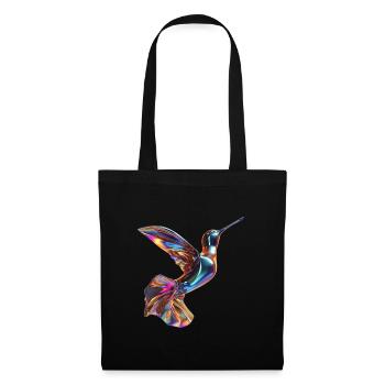 Fliegender chromatischer Kolibri - Stoffbeutel - Schwarz - Vorne