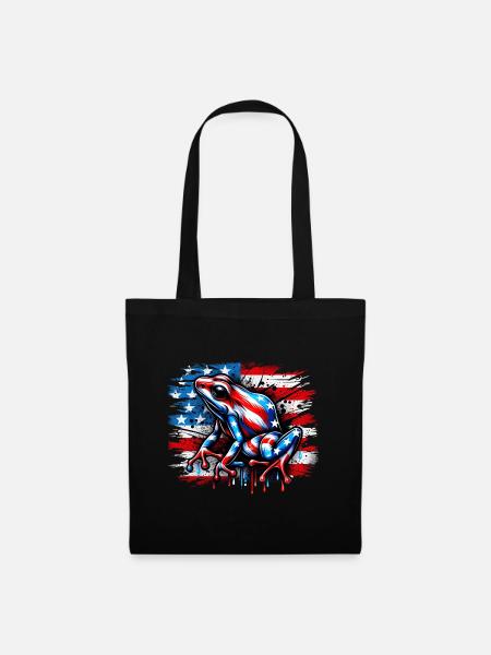Pfeilgiftfrosch Frosch USA - Stoffbeutel - Schwarz