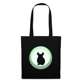 Chinchilla souris tamia - Sac en tissu - noir - Devant