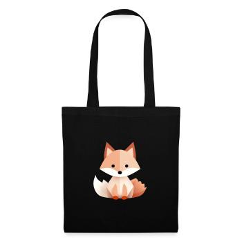 Playful fox with geometric style - Tote Bag - black - Front