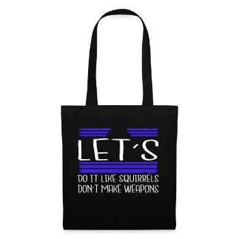 idée cadeau anniversaire oiseau contre-culture enfant geek - Sac en tissu - noir - Devant