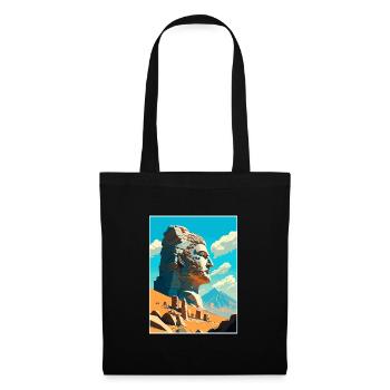 Mount Nemrut Türkei Vintage Reiseposter Souvenir - Stoffbeutel - Schwarz - Vorne