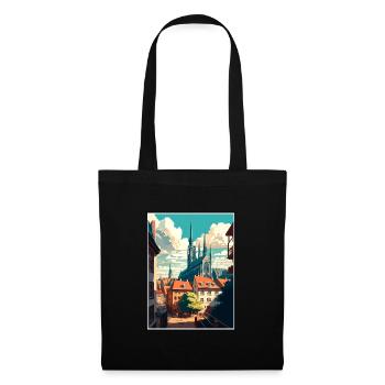 Erfurt Germany Vintage Travel Poster WPA Souvenir - Tote Bag - black - Front